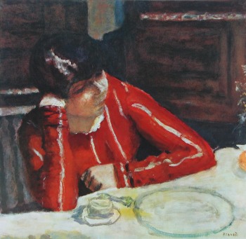Bonnard Pierre; The red Bodice