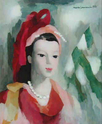 Laurencin Marie; Woman in a Red Cloth