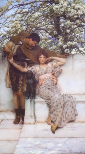 Alma-Tadema Sir Lawrence; Frühlings-Versprechen , 1890