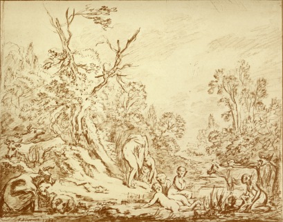 Boucher Francois; Badende Mädchen