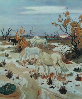 Brayer Yves; Pferde in der Camargue