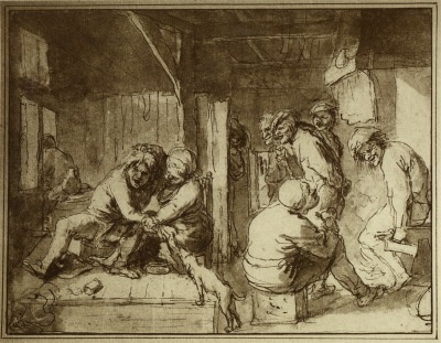 Brouwer Adriaen; Szene in einer Schenke