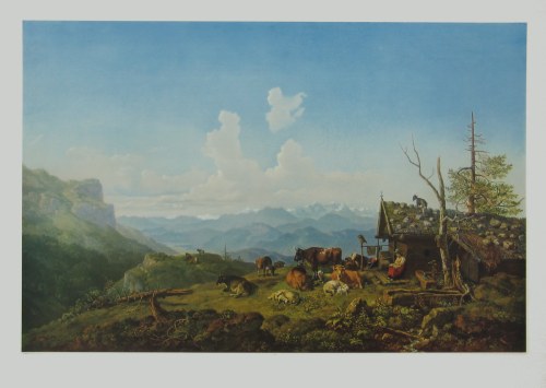 Bürkel Heinrich; Sonntagmorgen auf der Alm