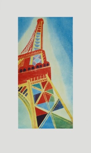 Delaunay Robert; Der Eiffelturm ( auf Bütten-Papier )