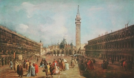 Guardi Francesco; Piazza San Marco - Venedig, Der Markusplatz