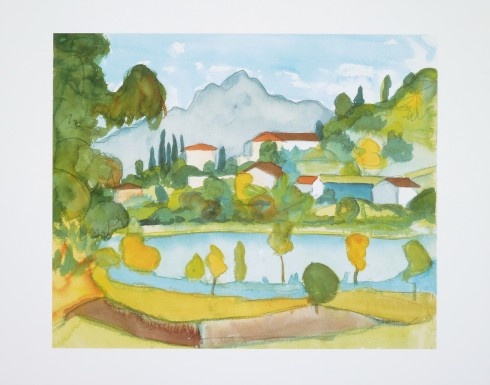 Hesse Hermann; Bergdorf im Tessin (am Agno-See) - 1928
