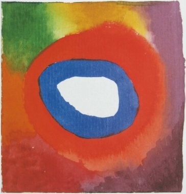 Kandinsky Wassily; Farbstudie Quadrate m. konzentr.Ringen (Detail)