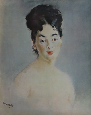 Manet Édouard; Frauenakt - Studie - en buste