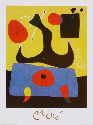 Miró Joan; Femme assise - Sitzende Frau