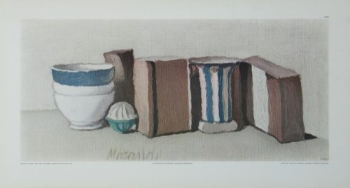 Morandi Giorgio; Tassen und Gefäße , 1951