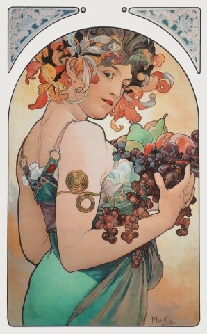 Mucha Alfonse; Früchte - Fruit , 1897