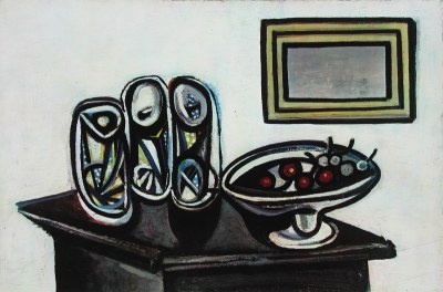 Picasso Pablo; Stilleben mit Kirschen