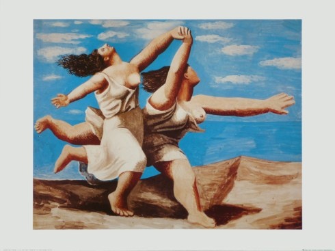 Picasso Pablo; Zwei Frauen am Strand laufend