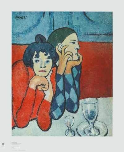 Picasso Pablo; Harlekin und Gesellin