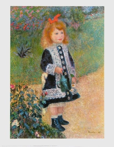 Postkarte 1876 Auguste Renoir Mädchen mit Giesskanne 