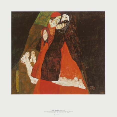 Schiele Egon; Kardinal und Nonne, 1912