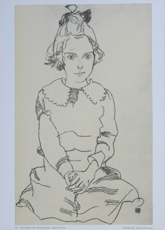 Schiele Egon; Sitzendes Mädchen (Maria Steiner) - 1918