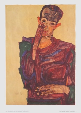 Schiele Egon; Selbstbildnis - 1910